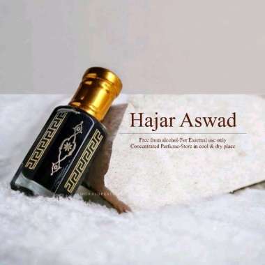 parfum HAJAR ASWAD 12ml original minyak wangi hajarul aswad bibit tanpa campuran