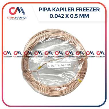 Pipa Kapiler Freezer 042 Meteran Capiller Tembaga Kulkas Es Jumbo Kondensor Kompresor AC
