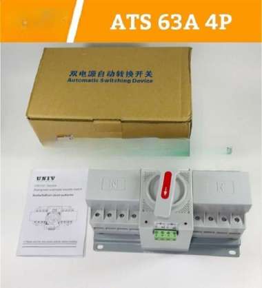 ATS AUTO TRANSFER SWITCH ATS 63A 4P 4 POLE UNTUK OTOMATIS GENSET