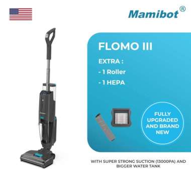 Mamibot FLOMO III Cordless Wet Dry Sterilisation Vacuum Cleaner +500&roll&hepa