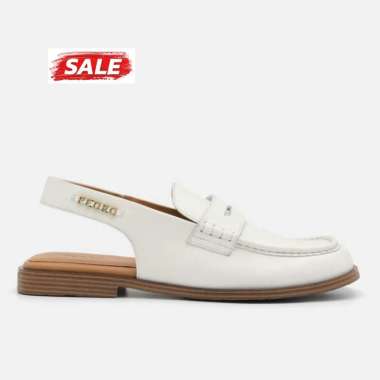 PEDRO SEPATU SANDAL PRIA ORIGINAL SENDAL KULIT ASLI ORI SLIP ON SLOP SELOP SLINGBACK PUTIH WHITE PM0