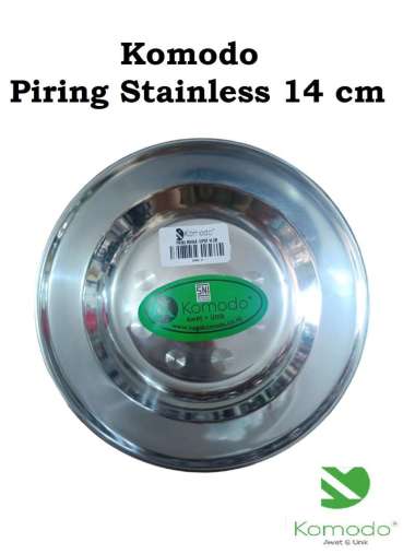 Komodo Piring Stainless 14 cm / 16 cm, Varian 14 cm