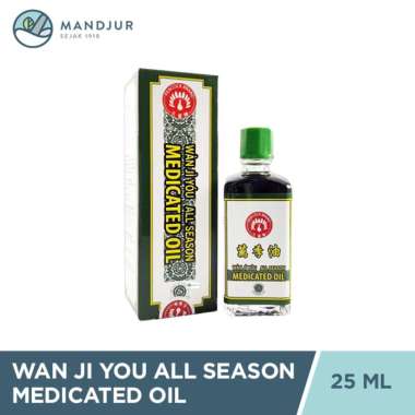 Wan Ji You All Season Medicated Oil 25 mL - Meredakan Nyeri Otot dan Masuk Angin