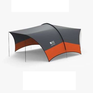 Awning set tiang flysheet camping canopy dome tenda