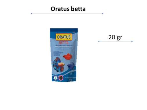 ORATUS BETTA Fish Food Makanan Ikan 20 g