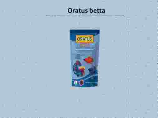 ORATUS BETTA Fish Food Makanan Ikan 20 g