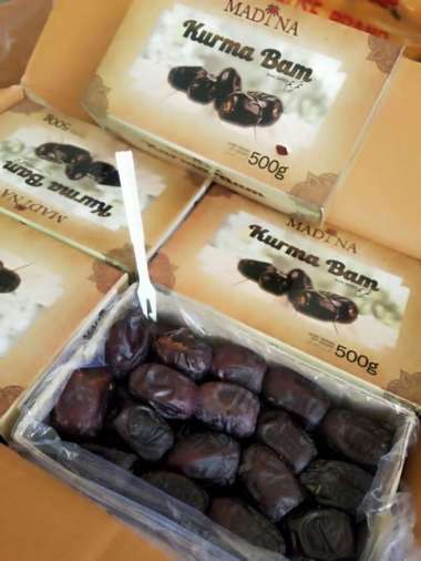 HasilSumberalaM Kurma Anggur Bam IRAN Mazafati Date Original 1 pack 500 gr - Samira 500 gram