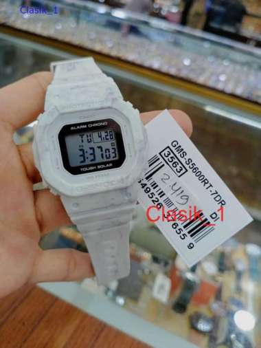 Original 100%!! Casio G-SHOCK GMS-S5600RT-7DR Jam Tangan Wanita Digital Solar GSHOCK GMS-S5600RT-7 G