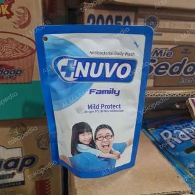 sabun cair Nuvo family 60ml Biru