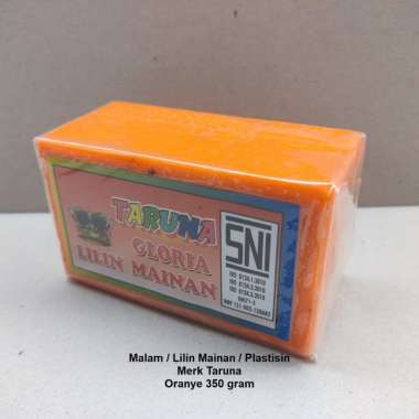 350gr Lilin Mainan / Plastisin / Malam - Mainan Edukasi - Merk Taruna Oranye