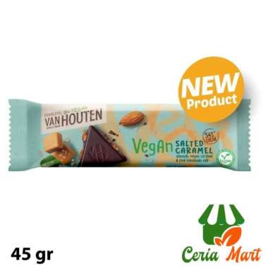 Coklat Van Houten Vegan Salted Caramel 45 gr Cokelat Karamel Asin