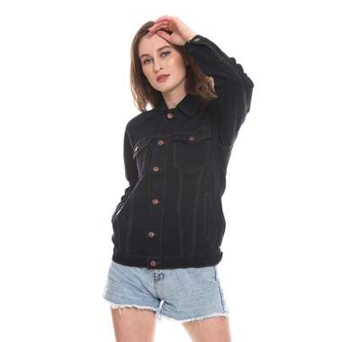 2Nd RED Basic Jaket Jeans Wanita - Hitam 292003 S