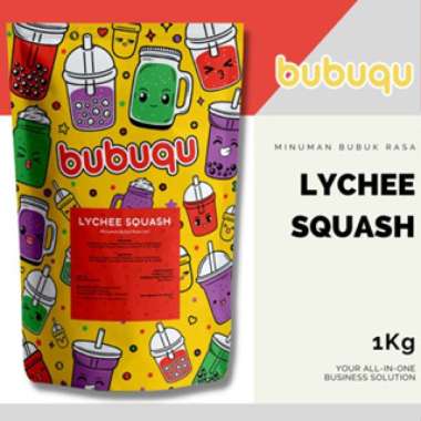 Bubuqu Powder Drink Lychee Squash - Bubuk Minuman Buah Leci 1 Kg