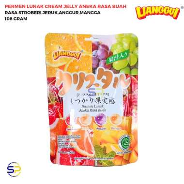 LIANGGUI PERMEN LUNAK CREAM JELLY ANEKA RASA BUAH 108 GRAM