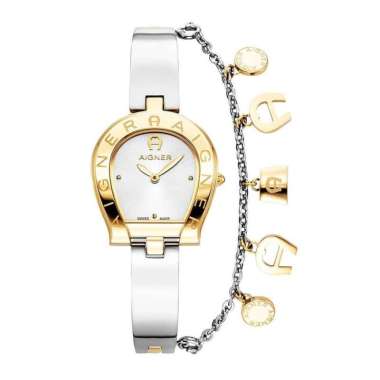 Jam Tangan Wanita Aigner Enna AGW.264001 Silver Gold Original & Garansi