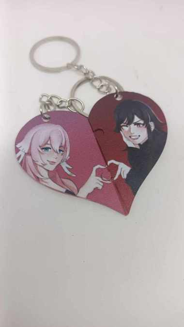 Gantungan Kunci Puzzle Couple Custom Akrilik - Ganci