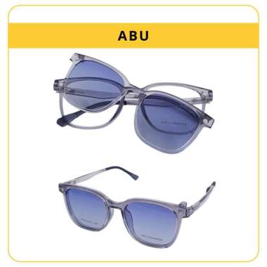 KACAMATA CLIPON UNISEX, FRAME LENSA CLIPON GM [TJ2192] ABU