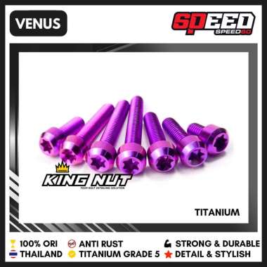 Baut Breket Selang Rem Depan Honda Vario 160 Baut Titanium Grade 5 Probolt Thailand King Nut Venus