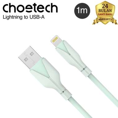 Choetech XAL0003 USB-A To Lightning Cable Kabel Cas HP Apple iPhone 1M Green