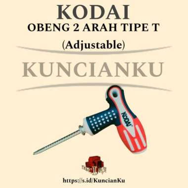 obeng bolak balik Type T obeng 2 arah obeng t plus minus obeng congkel