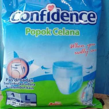 Confidence Popok Dewasa Tipe Celana Sachet Size M/ L confidence L
