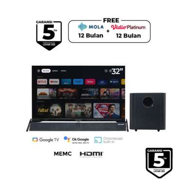 Led Tv POLYTRON PLD32BG9058 Smart Cinemax Google TV (32 Inch)