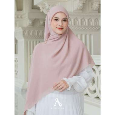 RALINE Basic Voal Series Ukuran Syari 140 Kerudung Segi Empat Polos Premium Hijab SALMON