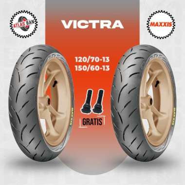 Paket Ban Tubles Motor NMAX MAXXIS VICTRA 120/70 - 150/60 Ring 13