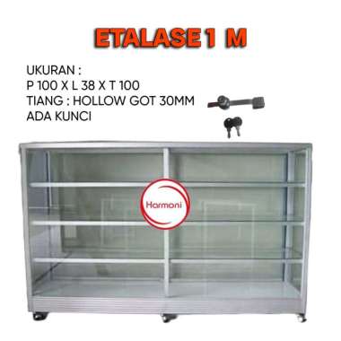 ETALASE FULL KACA 2 METER KUNCI ETALASE KACA KUNCI ETALASE 1M
