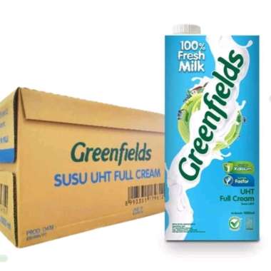 Promo Harga Greenfields UHT Full Cream 1000 ml - Blibli