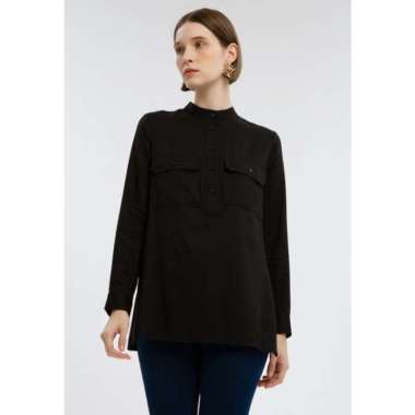 Minimal BB Ganbate Blouse Jet Black - L M