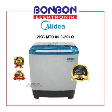 Midea Mesin Cuci 2 Tabung 7KG MTD 85 P-701Q / MTD85P701Q / MTD85-P701Q 7 KG