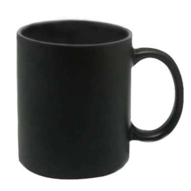 MUG KERAMIK POLOS HITAM MUG GELAS SOUVENIR HITAM POLOS BLACK GLASS MUG CANGKIR CUSTOM STANDARD