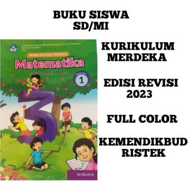 Buku Kelas 3 SD Matematika Volume 1 Kurikulum Merdeka/Penggerak Revisi 2022 Terbaru