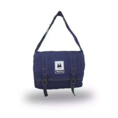 Tas Slempang Kanvas Pria Dan Wanita, Sekolah dan Kuliah Premium - jeans cokkat jeans putih