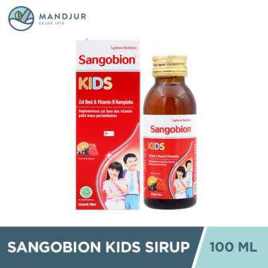 Sangobion Kids Sirup 100 mL - Suplemen Zat Besi & Vitamin B Kompleks Anak