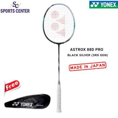 New Raket Badminton Yonex Astrox 88 D / 88 D PRO 3RD GEN Black Silver 4UG6