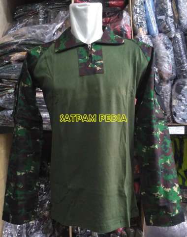 Kaos Kerah Loreng Raider Riptop - Kaos Kerah Pria Tangan Panjang XL