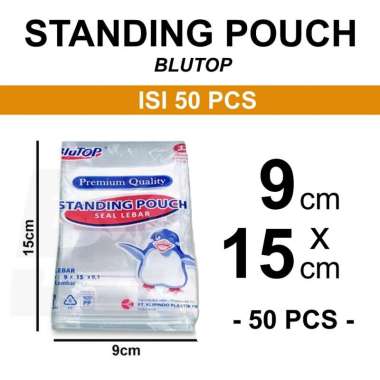 aiGooTan - (ISI 50) STANDING POUCH BLUTOP - Plastik STP Ziplock Zip Lock Seal Berdiri Zipper Medan 9