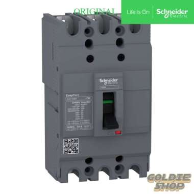 GOLD SCHNEIDER ORIGINAL MCCB EZC100H 3P/3T 25A 30kA 0724 MCCB