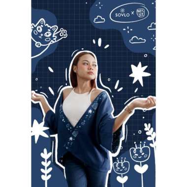 SOVLO Kitowa Outer - Kimono Outer Wanita Nisr