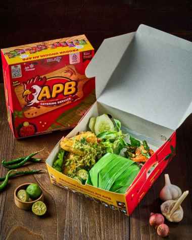 Paket Nasi Timbel Ayam Penyet Sambal Ijo Tumis Tempe Kacang