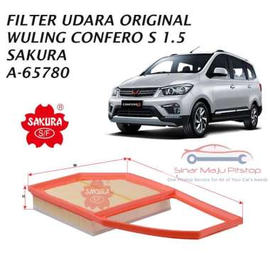 SAKURA AIR FILTER A-65780 Filter Udara Mobil WULING CONFERO S 1.5 - Saringan Hawa Mesin Mobil Origin