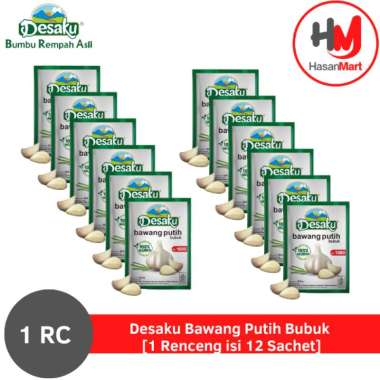Desaku Bawang Putih Bubuk [1 Renceng isi 12 Sachet]
