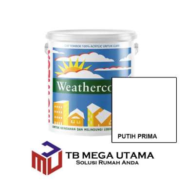 Mowilex Weathercoat Putih Prima 2,5 Liter | Cat Decorative Tembok Eksterior