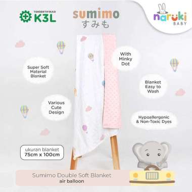 Sumimo Double Soft Newborn Blanket Selimut Bayi Peggy the Cat