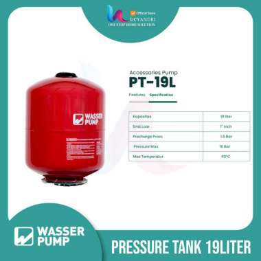 Tangki WASSER PM1910 tabung pompa semi jet pump wasser PW 251, PW 381 Ready Stok, Packing Packing St