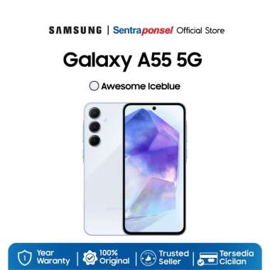 Handphone Samsung Galaxy A55 5G NFC 12GB+256GB Awesome Iceblue