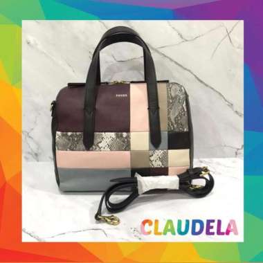 FOSSIL Sydney Satchel in Patchwork Leather