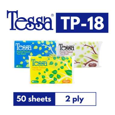 Tisu Wajah / Facial Tissue TESSA TP-18 50 Sheet 2 Ply